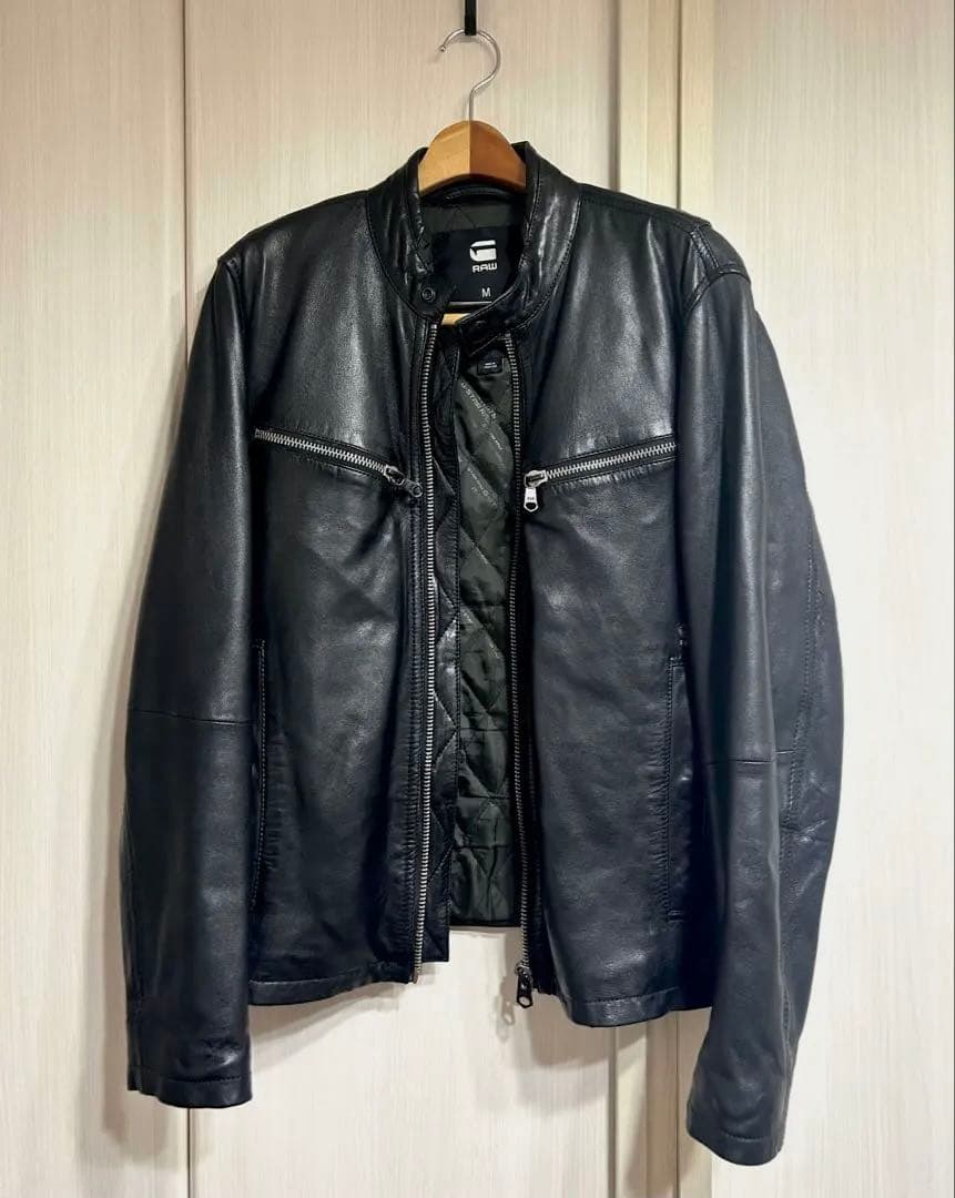 G-STAR RAW レザージャケット メンズ M ライダース