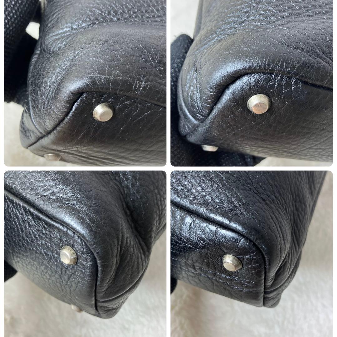 美品✨ポーター ウィズ オールレザー シボ革 A4 ビジネスバッグ ブラック