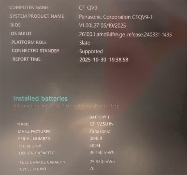 【希少モデル・外箱あり】CF-QV9 i7-10810U 16GB 256GB