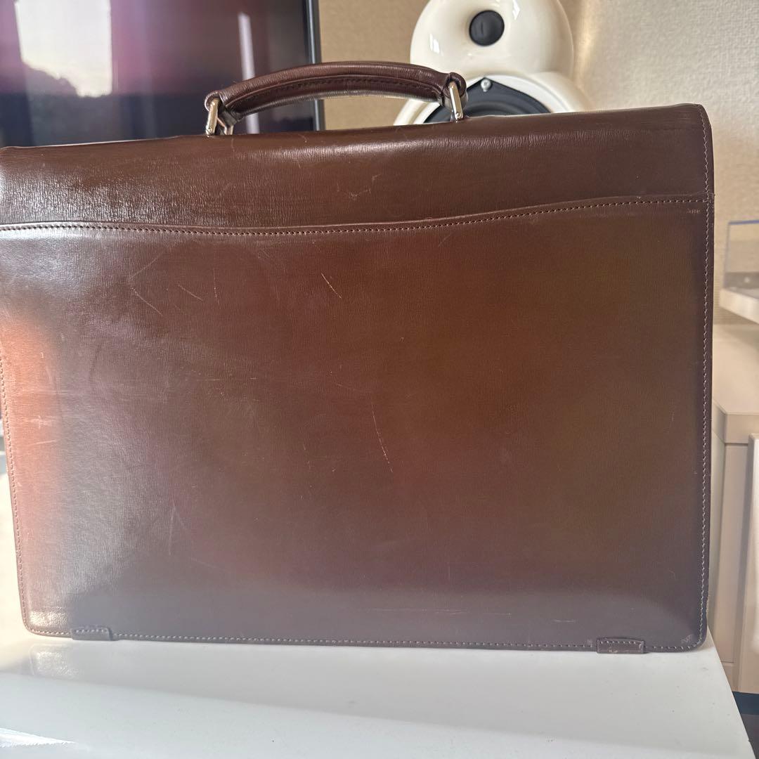 PORTER ブラウンレザービジネスバッグ