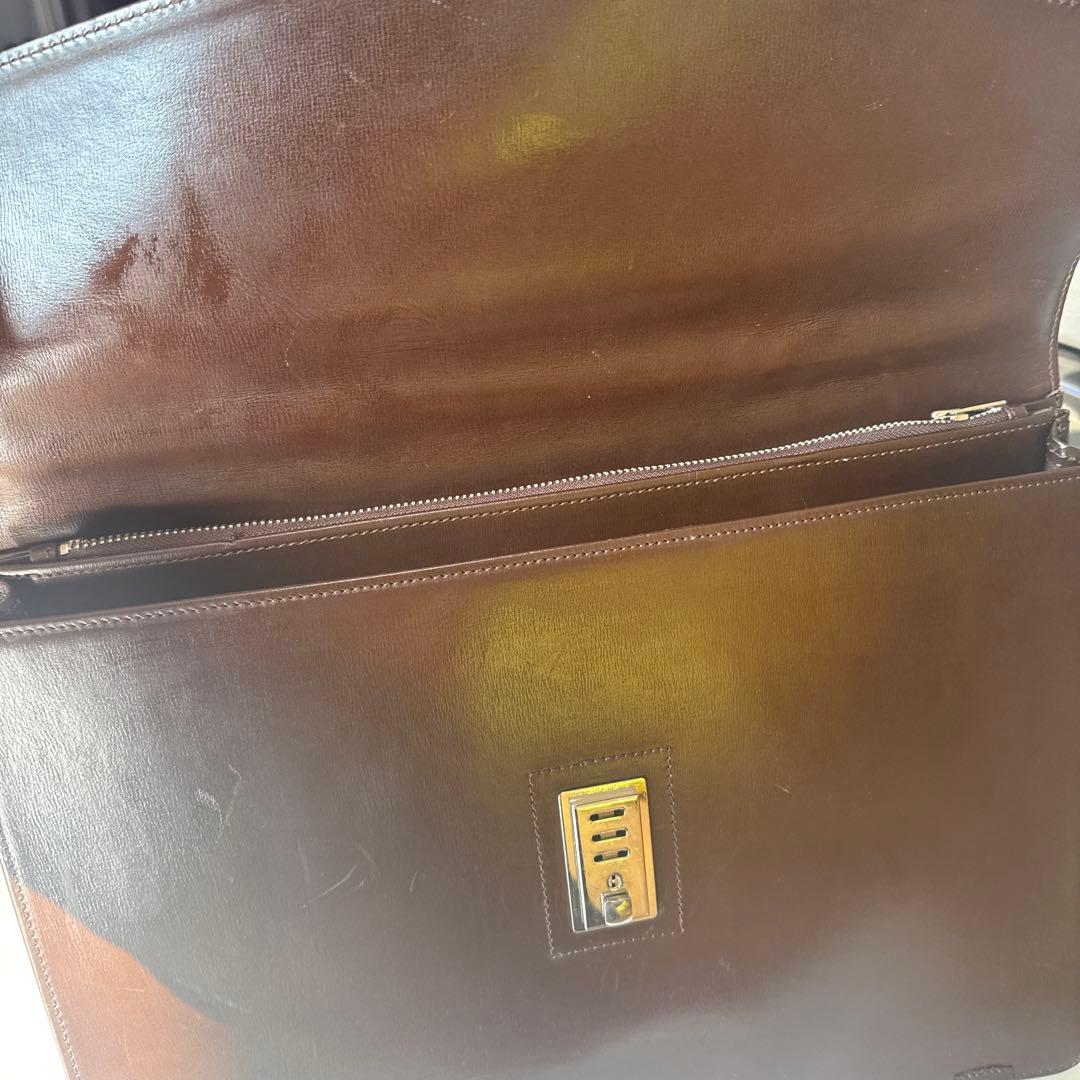 PORTER ブラウンレザービジネスバッグ