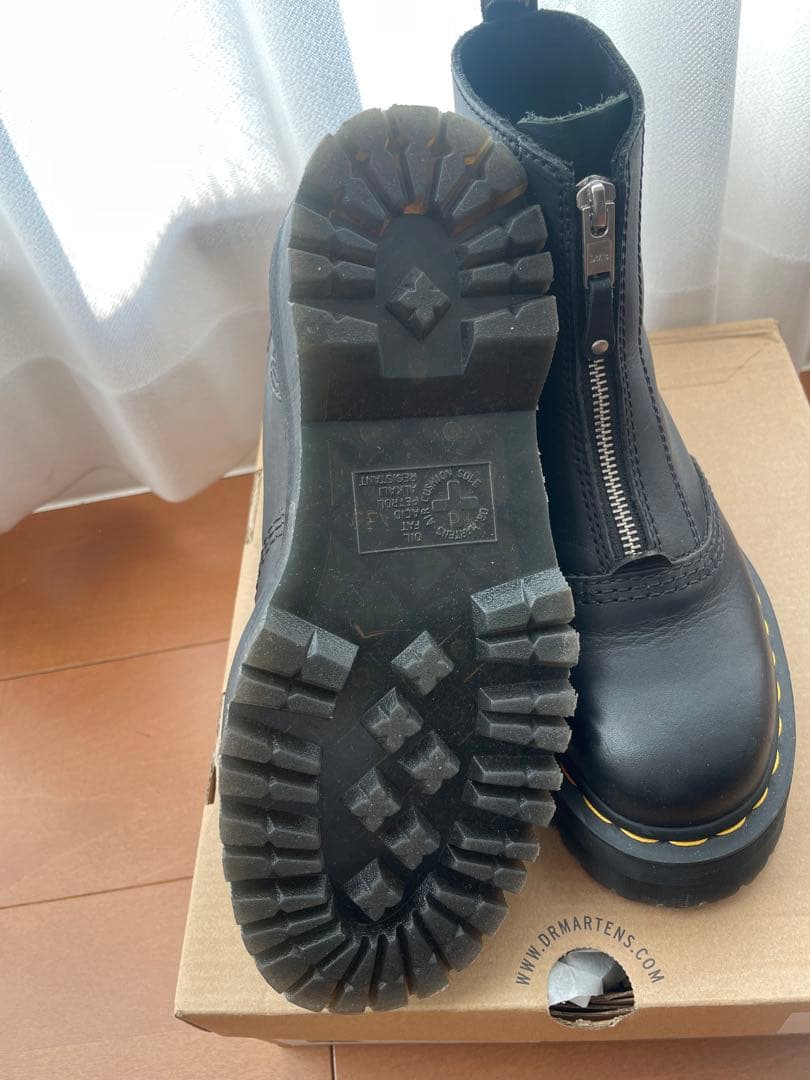 厚底 ブーツ JETTA ZIP BOOTS ジップ レディース ブラック