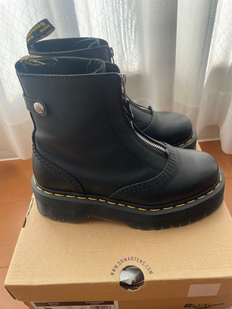 厚底 ブーツ JETTA ZIP BOOTS ジップ レディース ブラック