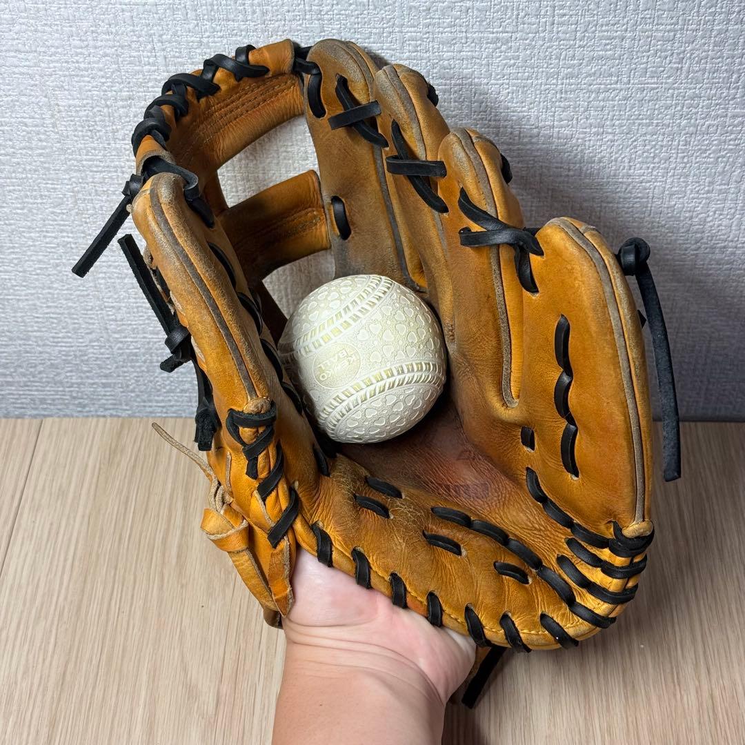 Mizuno ミズノプロ 軟式 オーダー 内野手用 クロス締め/逆巻き