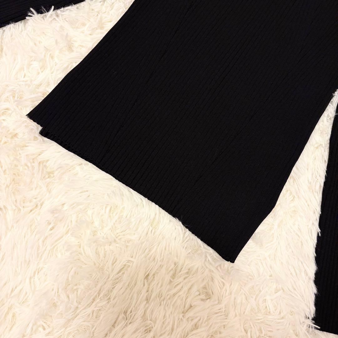 【未使用に近い・25SS✨】allureville リブニット 黒