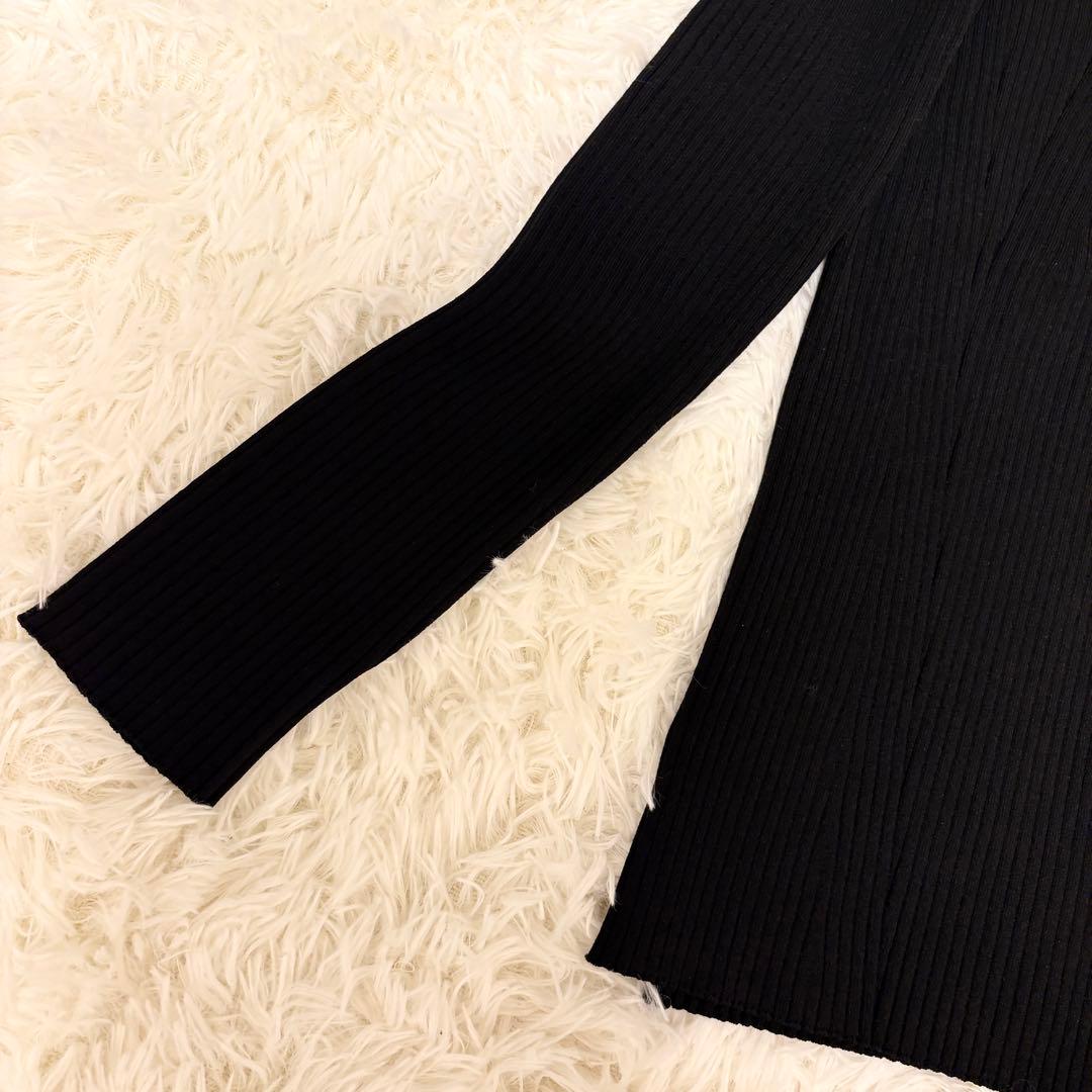 【未使用に近い・25SS✨】allureville リブニット 黒