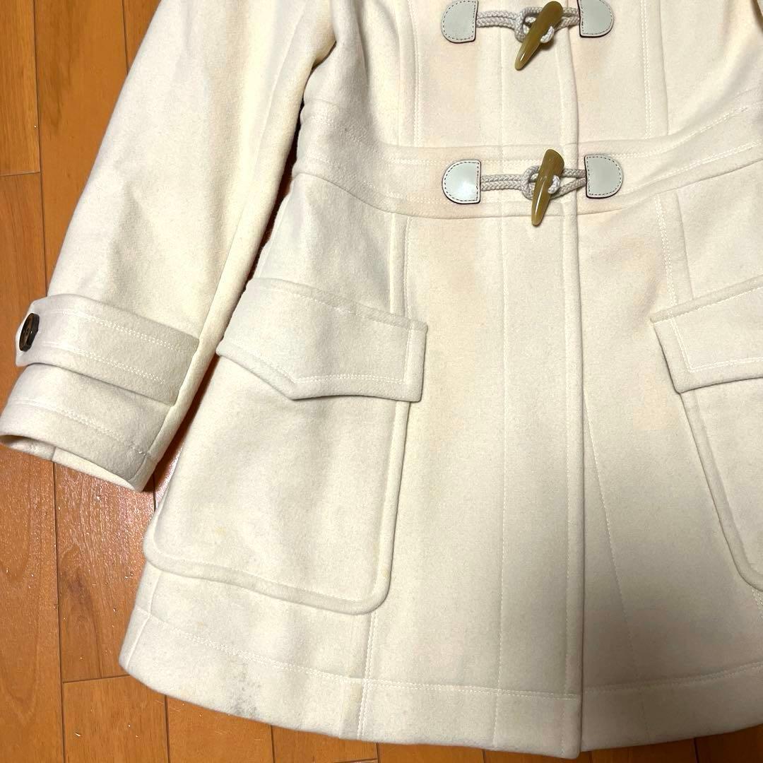 バーバリーブルーレーベル ダッフルコート メガチェック　フード付 アンゴラ混