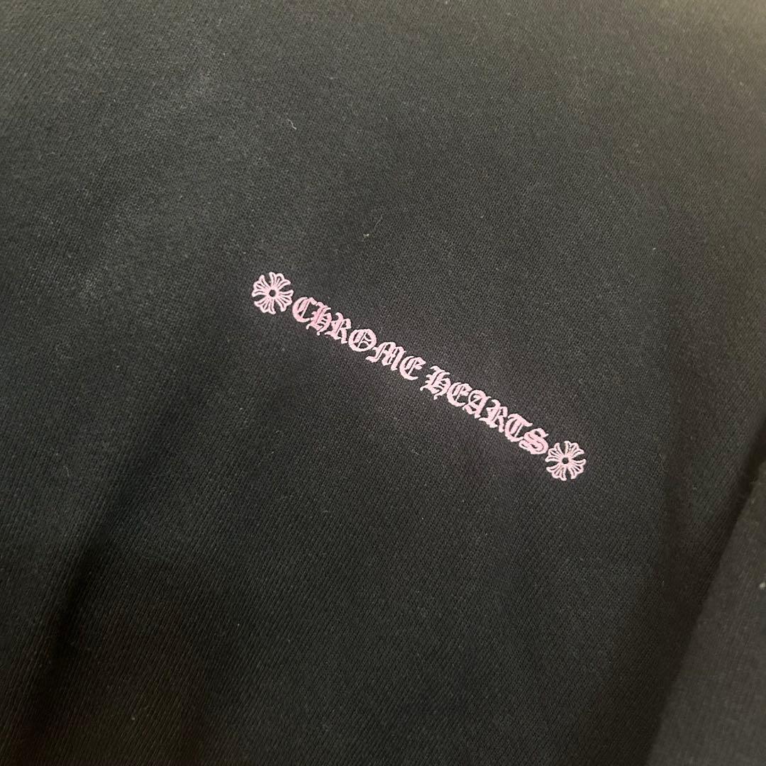 クロムハーツ マッティボーイ ピンク フローラルクロス パーカー