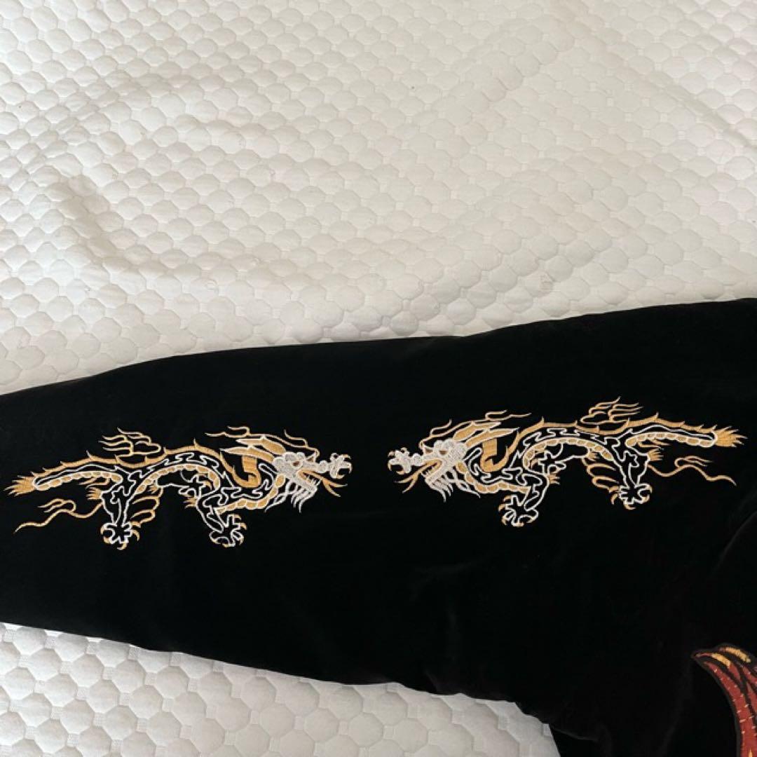 スカジャン☆虎×龍☆Mサイズ☆別珍☆Greeman