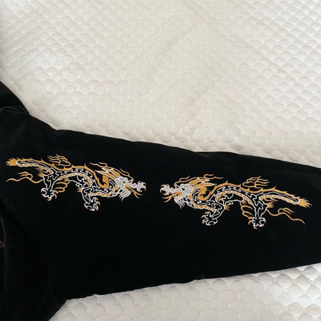 スカジャン☆虎×龍☆Mサイズ☆別珍☆Greeman