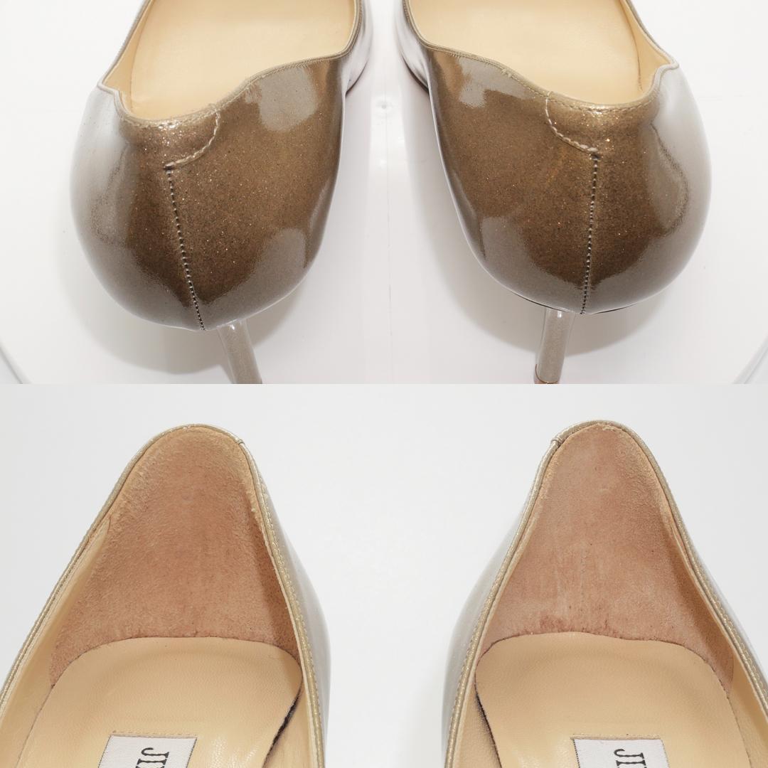 35.5　JIMMY CHOO　ジミーチュウ　ラメ　ゴールド　保存袋