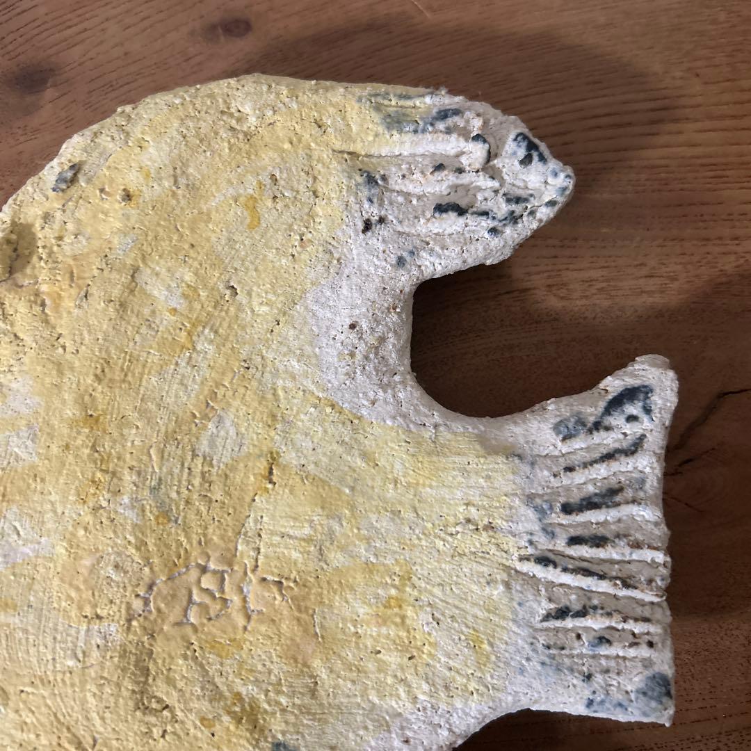 前川幸市　鳥の陶板　貴重　美品