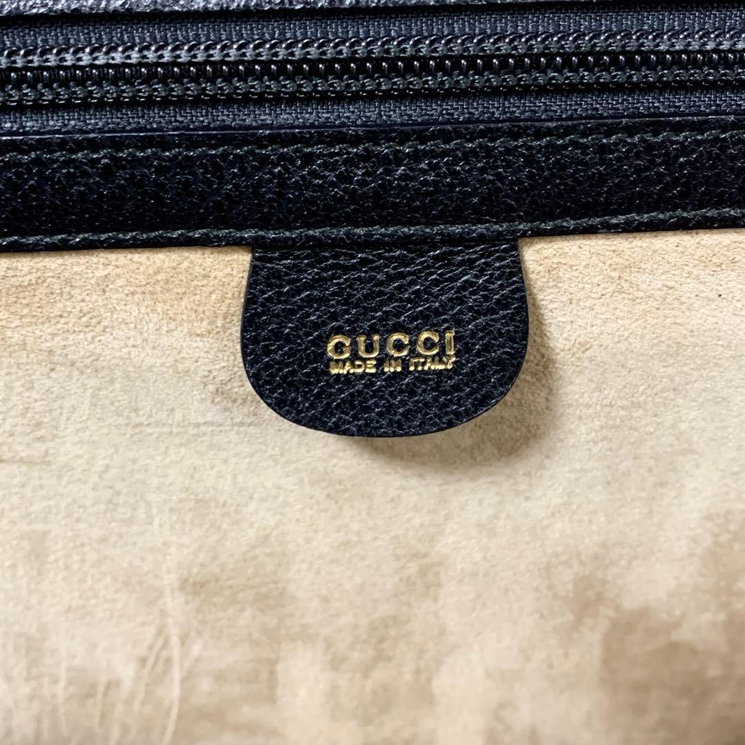 【バンブー】オールドグッチ　OLD GUCCI　ビジネスバッグ　ブリーフケース