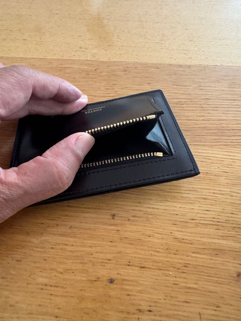 希少 廃番品　コードバン 吉田カバン PORTER ビル コードバン ミニ財布