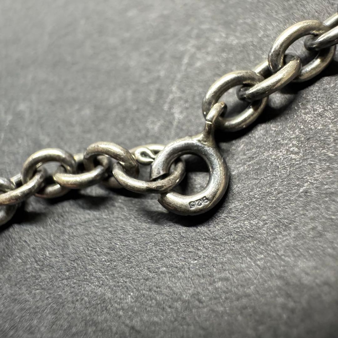 【50㎝ 15g 燻し加工】小豆チェーン ネックレス