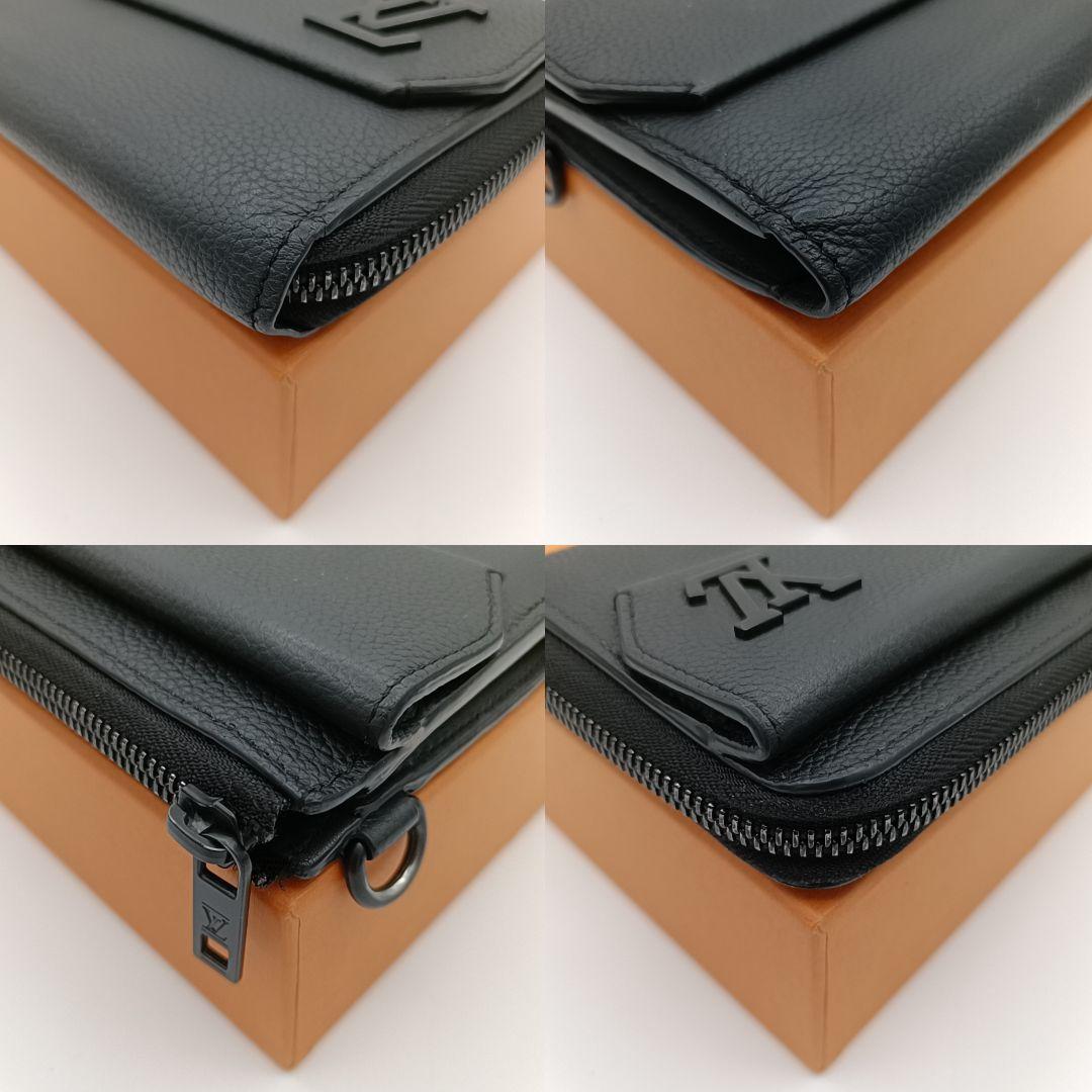 ルイヴィトン アエログラム ジッピードラゴンヌ ブラック　ストラップ　箱・袋付き