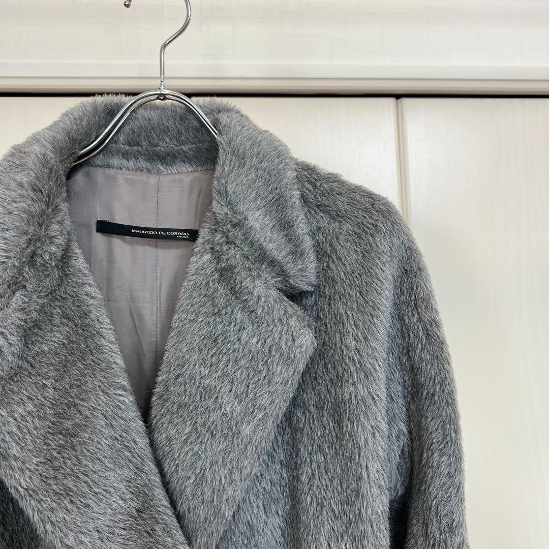 MAURIZIO PECORARO 07AW アルパカウール シャギーコート