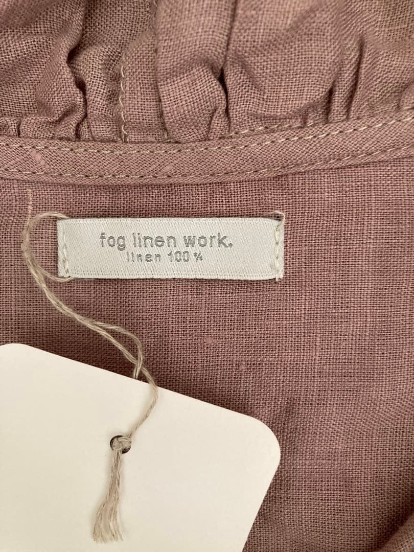 fog linen work 24AW エレナトップ ローズ リネン フリル