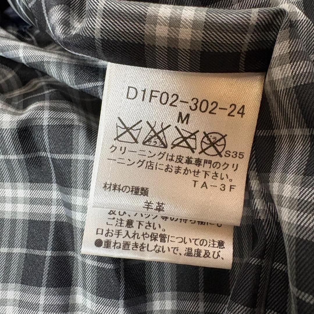 BURBERRY BLACK LABEL ラムレザー シングルライダース M