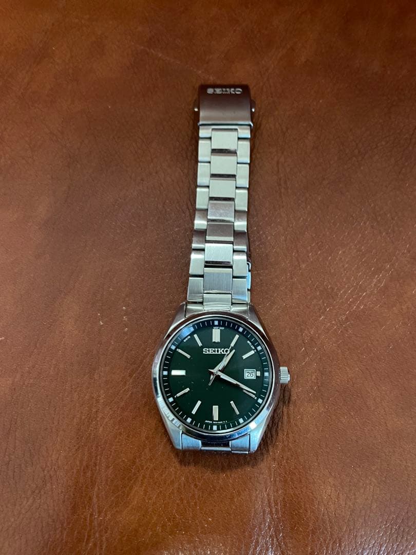 SEIKO グリーン文字盤 時計