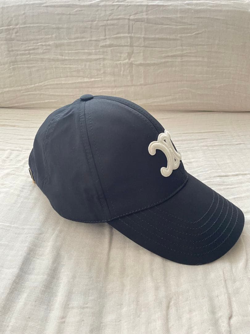 CELINE ベースボールキャップ　ブラック　Sサイズ