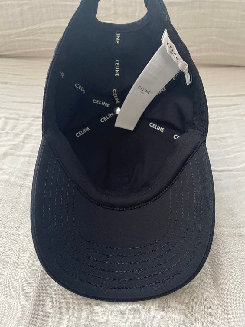 CELINE ベースボールキャップ　ブラック　Sサイズ