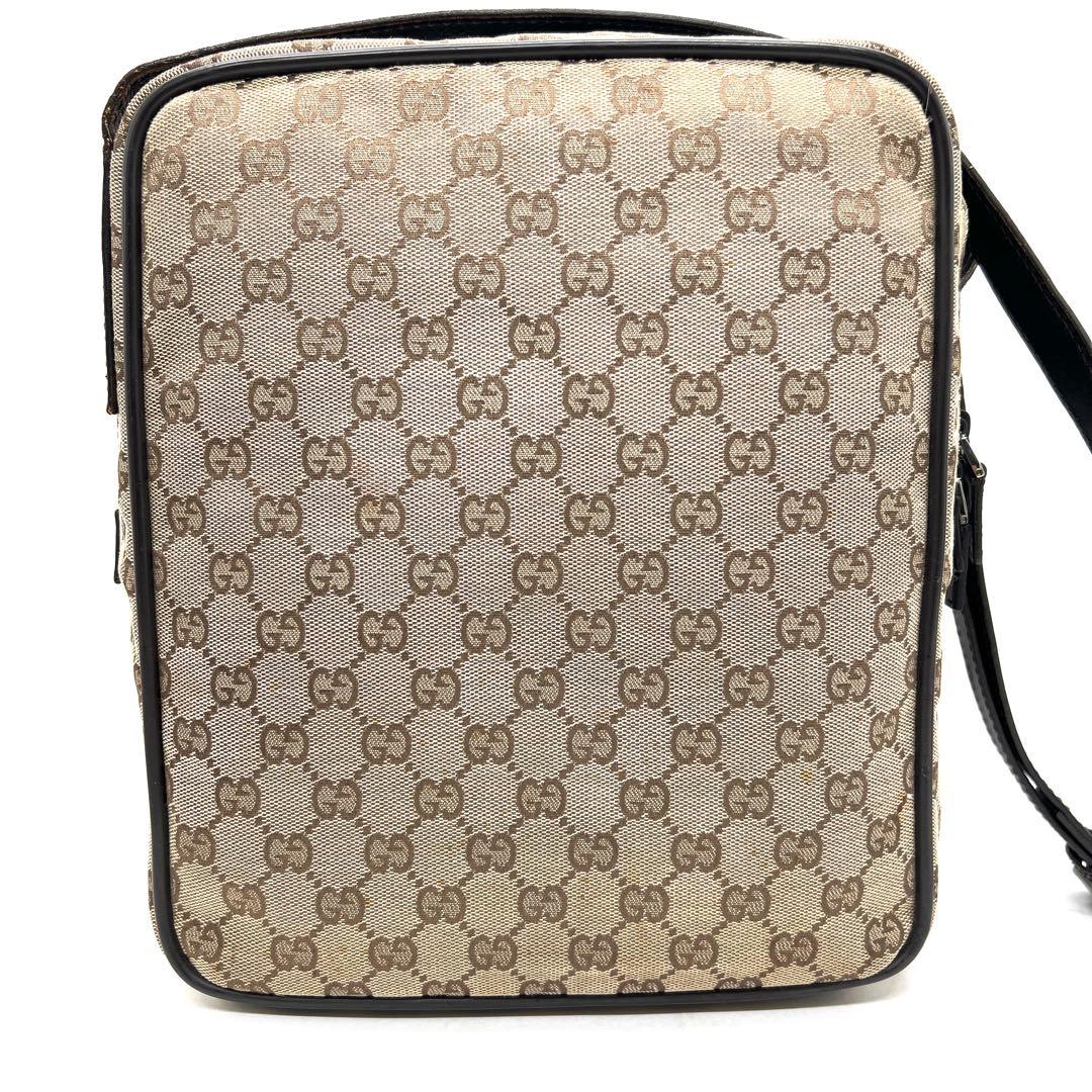 【美品】グッチ ショルダーバッグ GG キャンバス ボックス