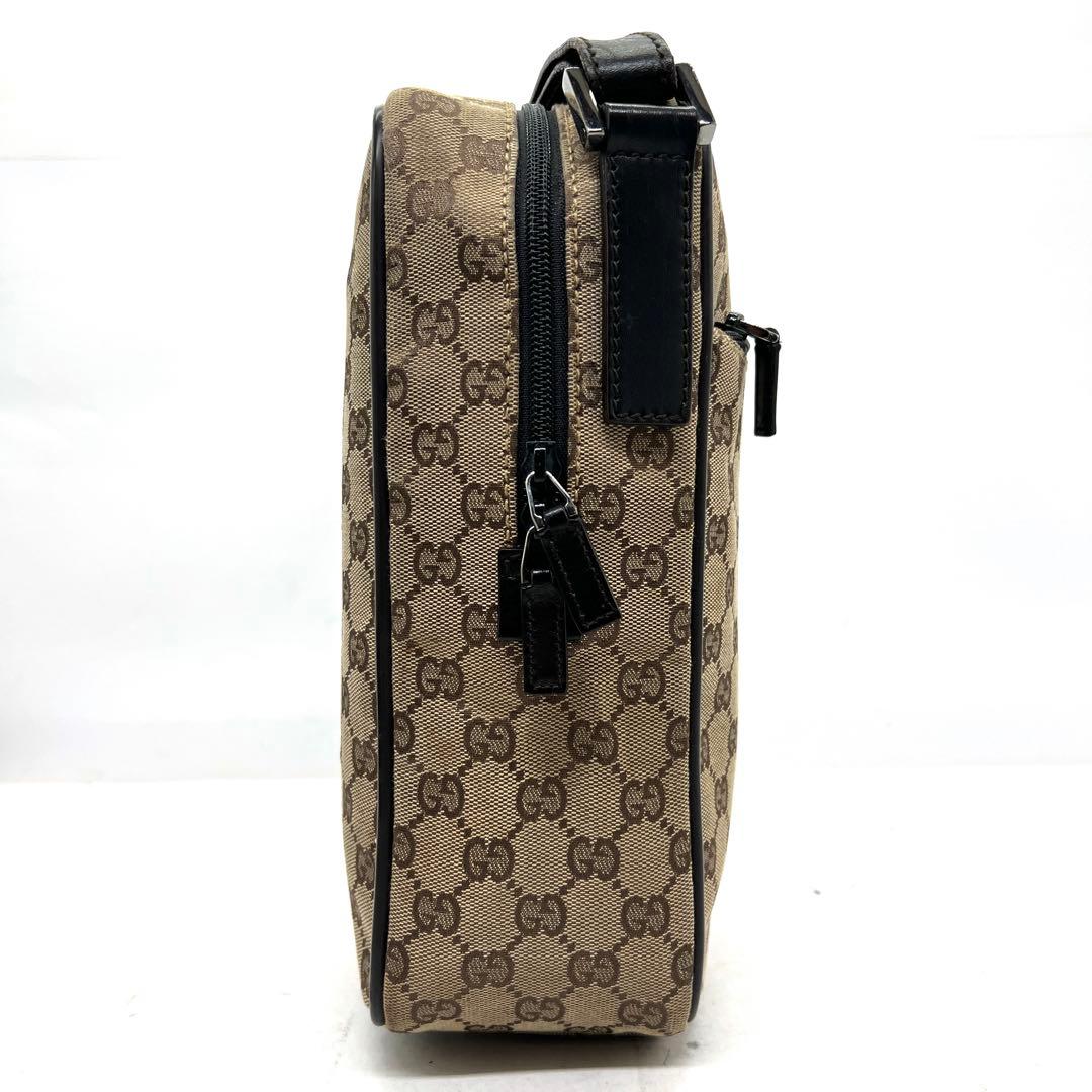 【美品】グッチ ショルダーバッグ GG キャンバス ボックス