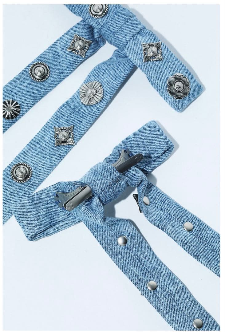 TOGA Denim ribbon tie トーガ　デニムリボンタイporter