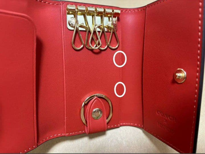 新品未使用コーチ5連キーケーススヌーピー柄ブラウンレディース送料無料即日発送