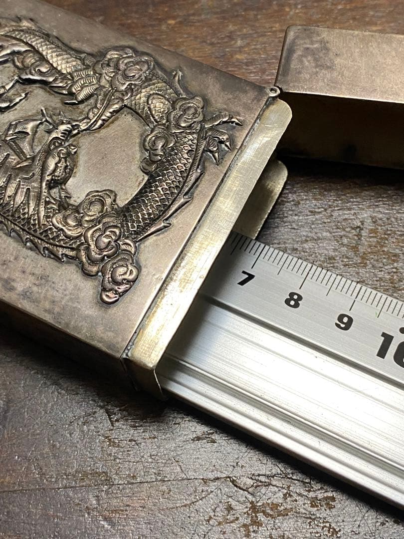 20'30s'ビンテージ ドラゴンタバコケース 名刺入れ 古着 バイカー