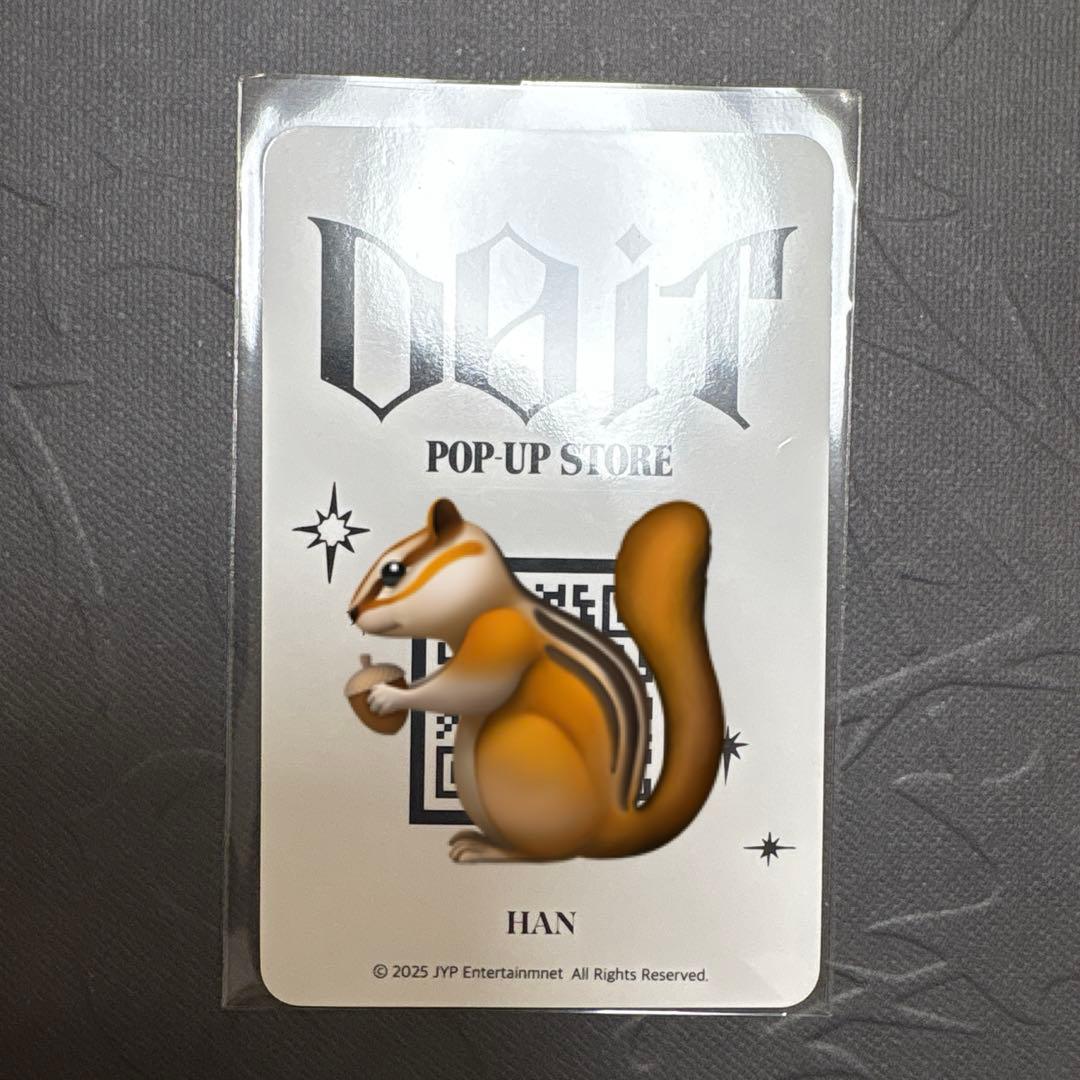 Stray Kids スキズ リアルタッチ QRコード ハン カード