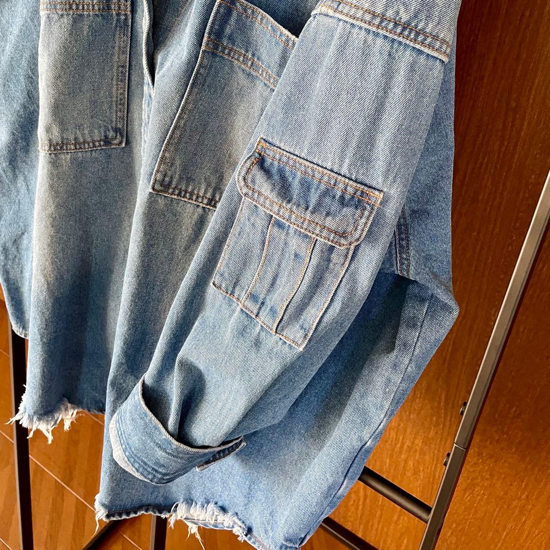 MAISON SPECIAL デニムオーバーサイズシャツ