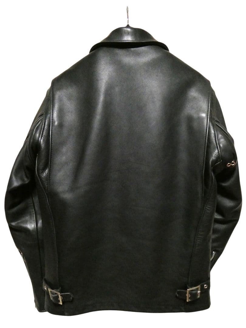 レア品番643！リサイズモデル！ライナー付き完品！ショット襟付シングルライダース