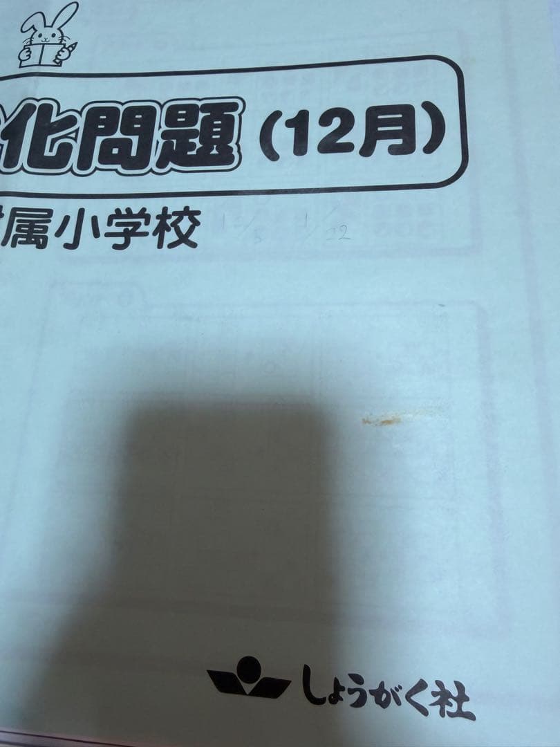 奨学社　プリント強化問題　完品　洛南小学校