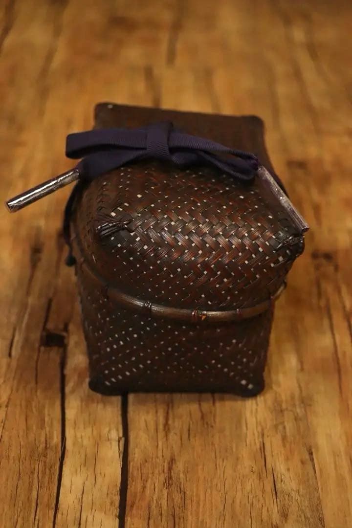 蓋付かご(小さめの　茶籠) 誠山