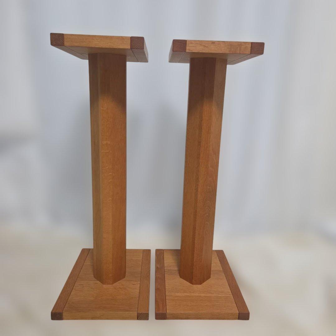 木製スピーカースタンド2個セット
