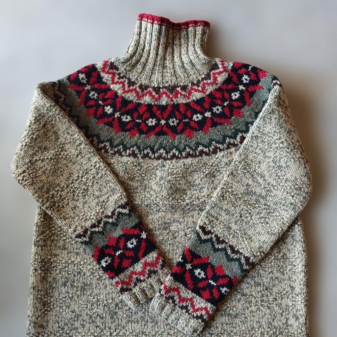 【超希少✨️美品】ラルフローレンカントリー　ノルディック ニット M