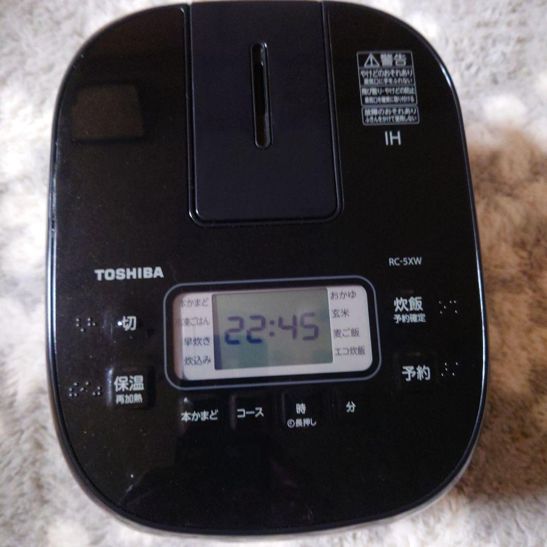 TOSHIBA IH炊飯器 RC-5XW ブラック