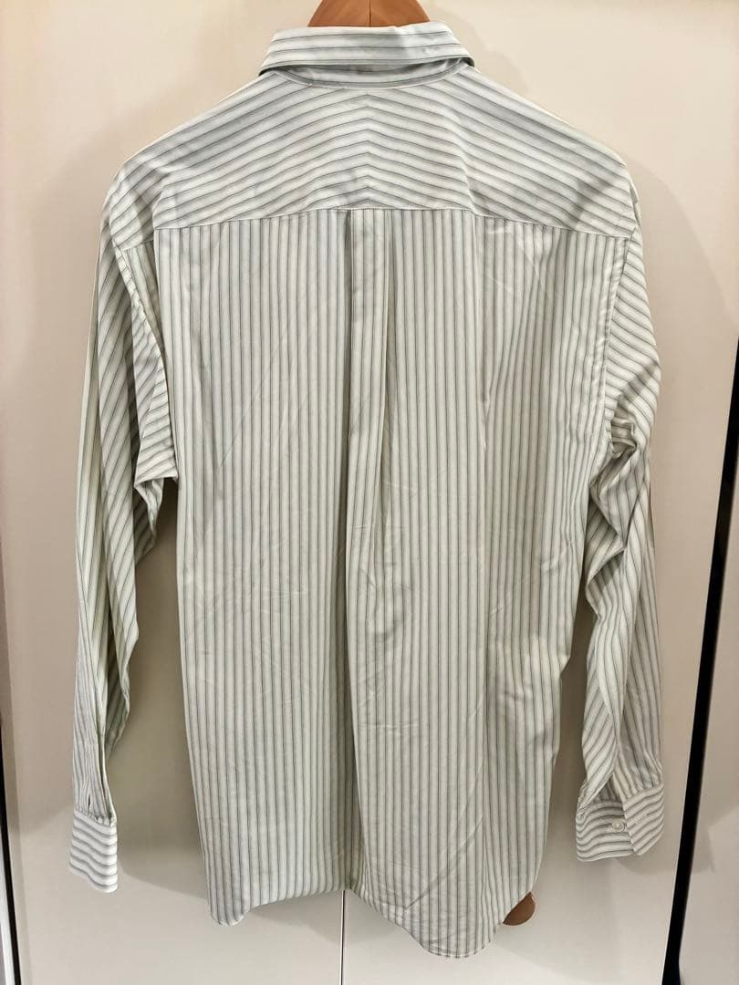 【最終値下げ】AURALEEFINX STRIPE SHIRTS GREEN