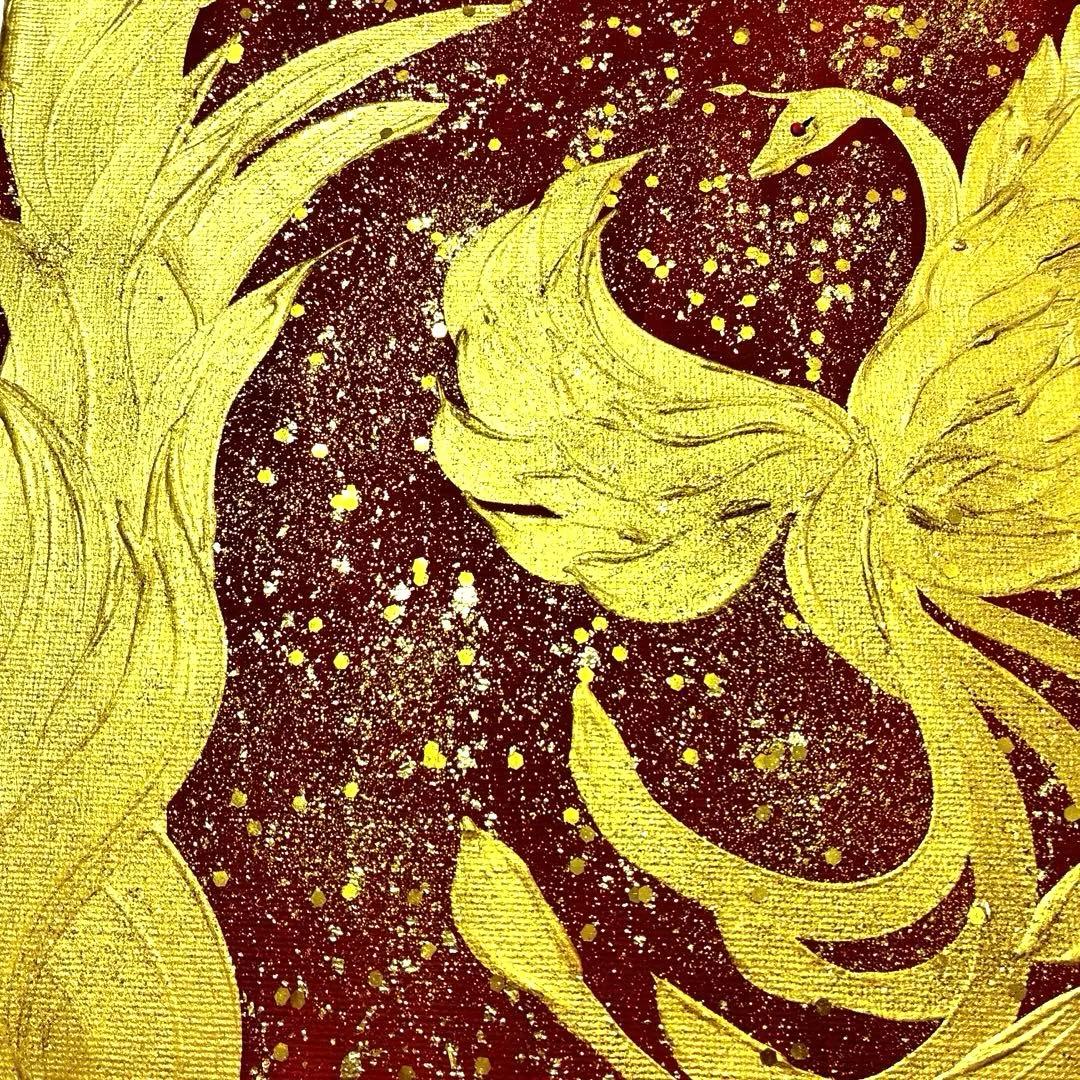 開運絵画　龍神様　鳳凰　妖精　龍樹　龍神様の眼