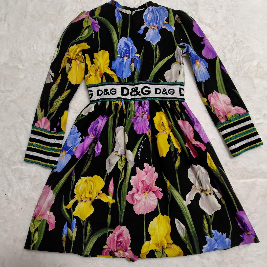 【1975】Dolce＆Gabbana 花柄 キッズ ワンピース アイリス