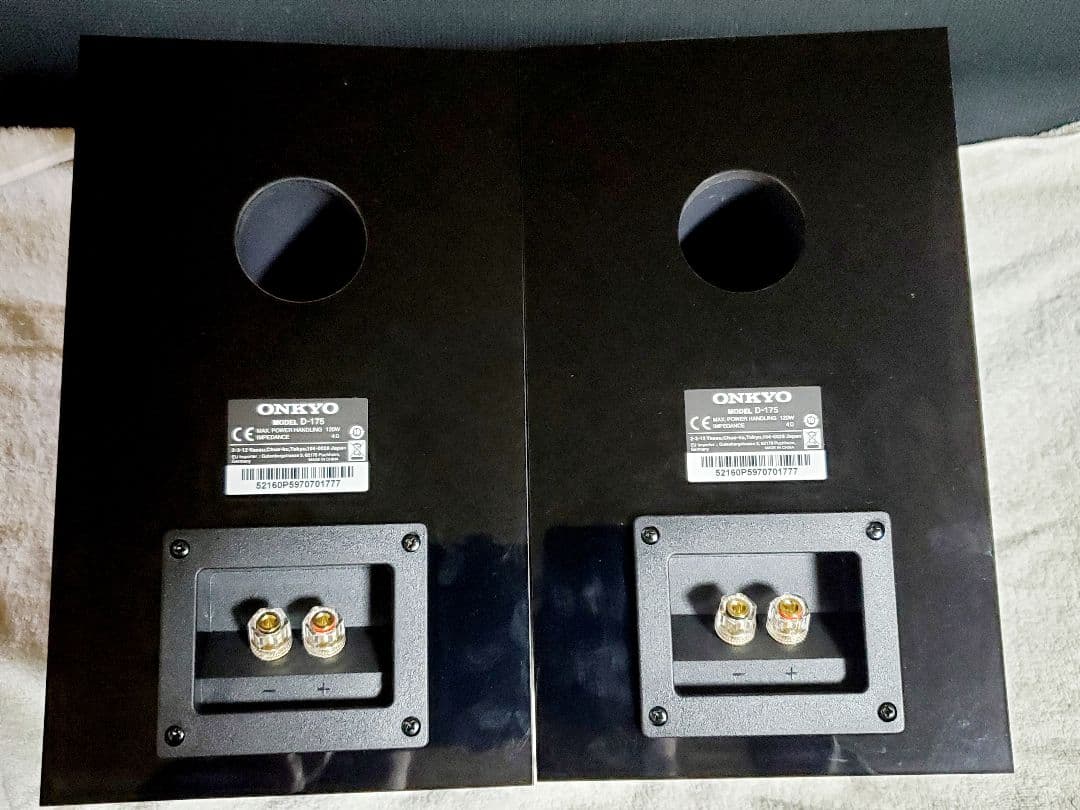 良品 元箱付き ONKYO D-175 ブラック ブックシェルフスピーカー