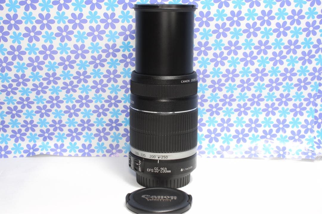 極美品❤️Canon EF-S 55-250mm IS❤️望遠ズーム❤️手振れ補正❤️