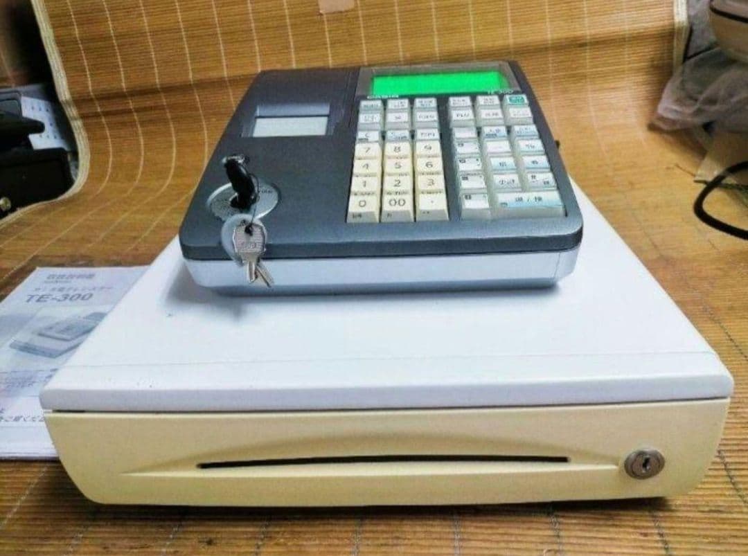 カシオレジスター　TE-300　フル設定無料　 送料無料人気機種　828222