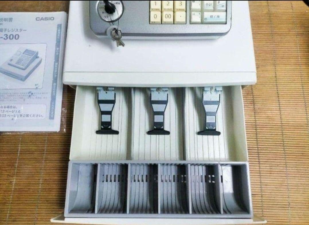 カシオレジスター　TE-300　フル設定無料　 送料無料人気機種　828222