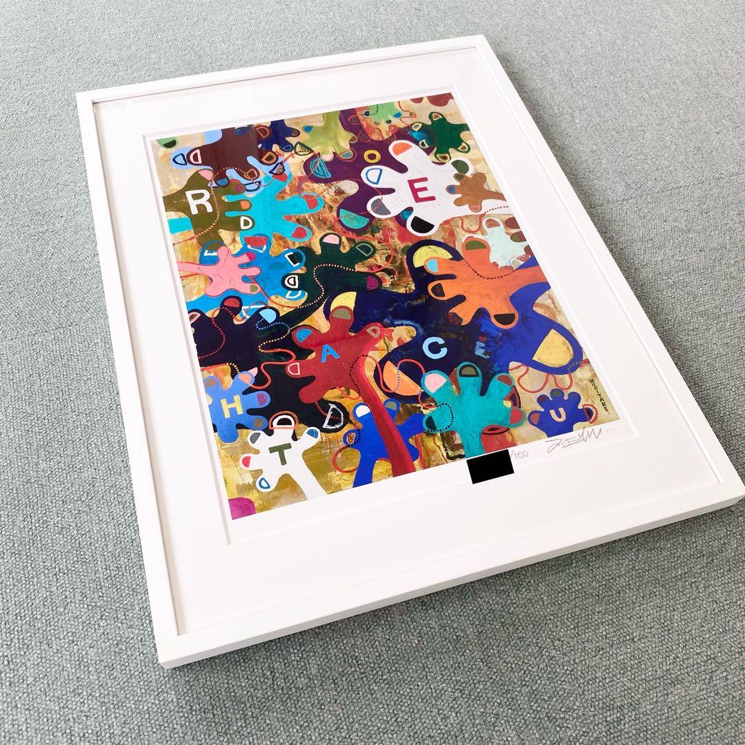 木梨憲武展　版画（ジクレー）　のっ手いこー！