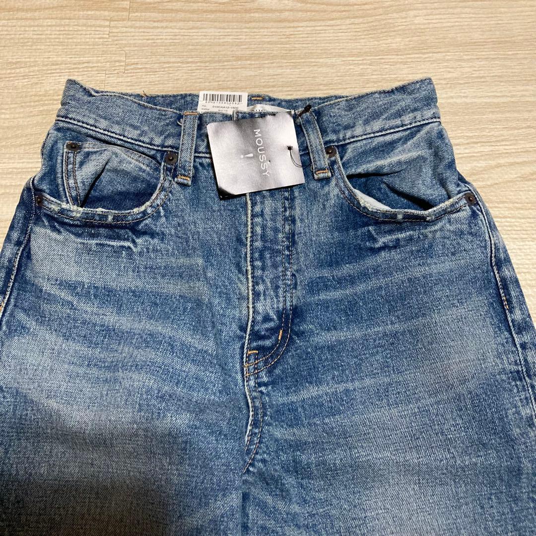 【新品タグ付き】MOUSSY MVS FLARE フレアデニム ブルー 25