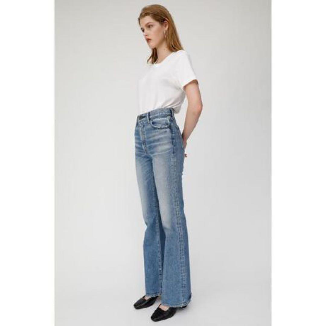 【新品タグ付き】MOUSSY MVS FLARE フレアデニム ブルー 25