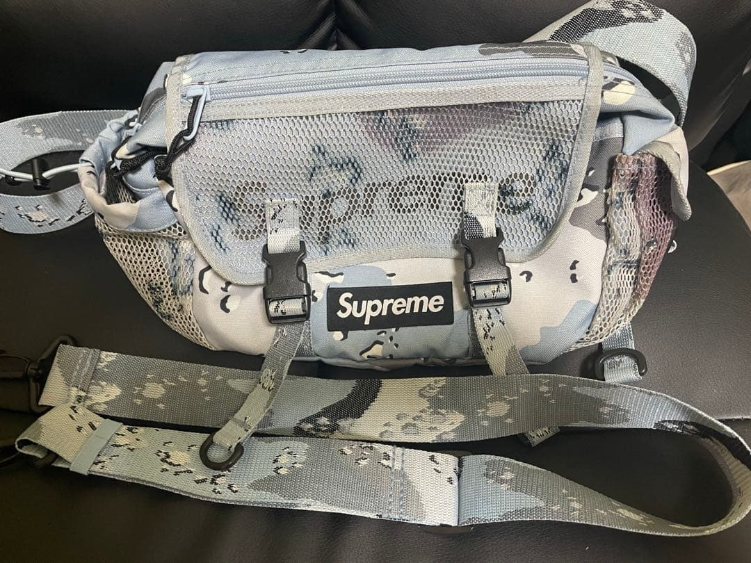 と*ち様 Supreme メッセンジャーバッグ グレー迷彩
